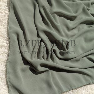 Chiffon Georgette_ Sage Green