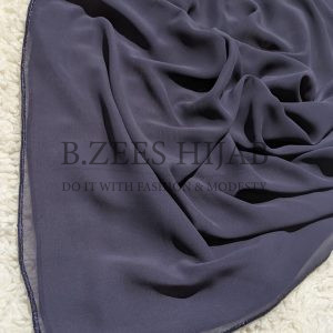 Chiffon Georgette_ Navy Blue