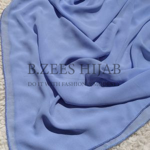 Chiffon Georgette_ Dodger Blue