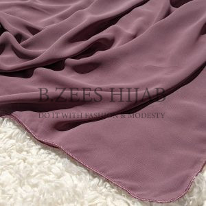 Chiffon Georgette_ Opera Mauve