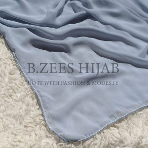 Chiffon Georgette_ Ice Blue