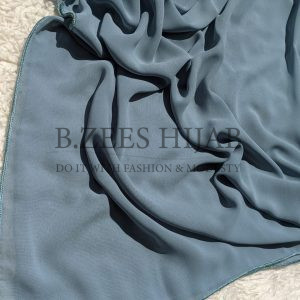 Chiffon Georgette_ Slate Gray