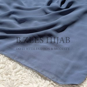 Chiffon Georgette_ Air Force Blue