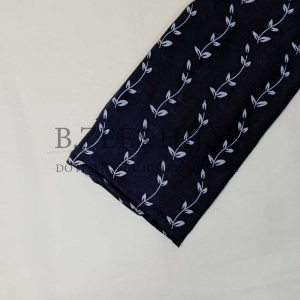 Viscose Lawn_Block Print Navy Blue Hijab